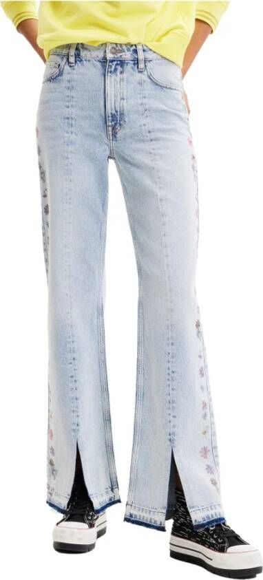 Desigual Slim-fit Jeans Blauw Dames