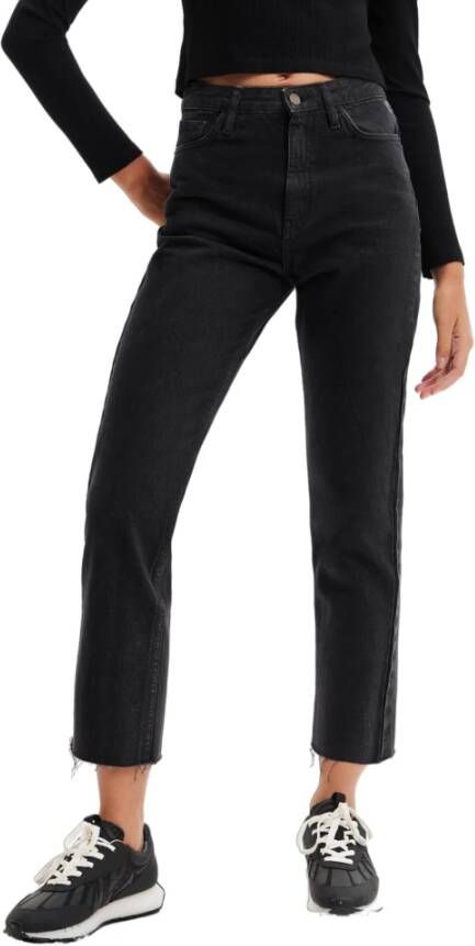 Desigual Straight Jeans Zwart Dames