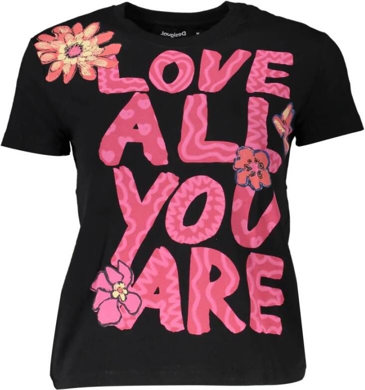 Desigual T-shirt Korte Mouw TS_LOVE ALL YOU ARE