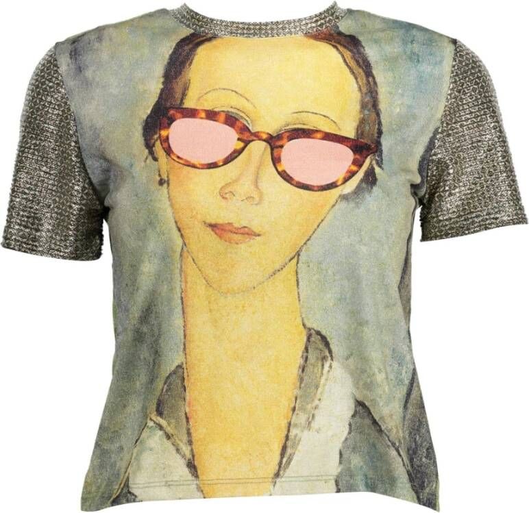 Desigual T-Shirts Grijs Dames