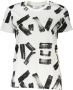 Desigual Bedrukt T-shirt met ronde hals voor dames White Dames - Thumbnail 4