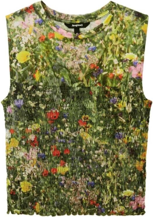 Desigual Sleeveless Tops Groen Dames