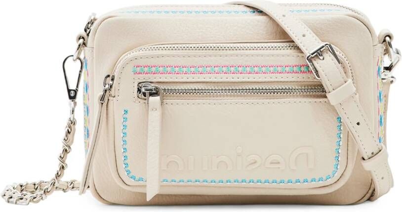 Desigual Beige Raven Cambridge Mini Tas Beige Dames
