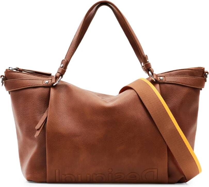 Desigual Chique Bruine Polyurethaan Handtas Brown Dames