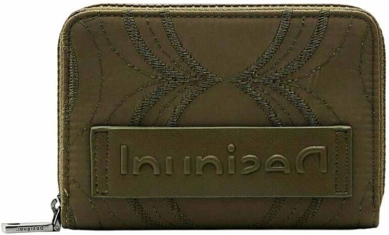 Desigual Groene Polyester Portemonnee met 5 Compartimenten en Ritssluiting Groen Dames - Foto 4