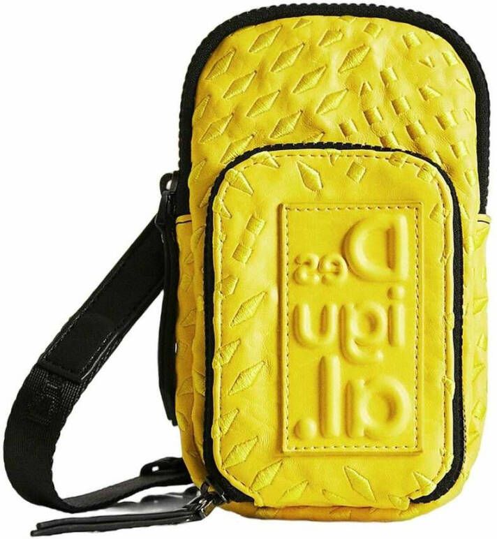Desigual Gele Ritsportemonnee voor Dames Yellow Dames