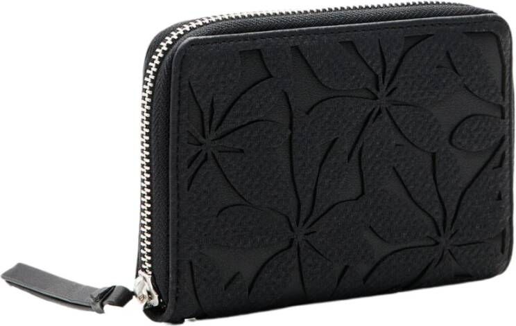 Desigual Elegante zwarte portemonnee met stijlvolle versiering Black Dames