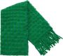 Desigual Groene Polyester Sjaal met Contrastdetails Green Dames - Thumbnail 1
