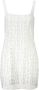 Desigual Witte Polyester Jurk Mouwloos Vierkante Halslijn White Dames - Thumbnail 1