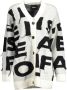 Desigual Witte Polyester Sweater met Contrasterende Details Wit Dames - Thumbnail 2