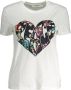 Desigual Elegante witte T-shirt met exclusieve applicatie White Dames - Thumbnail 4