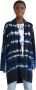 Desigual Blauwe Bedrukte Lange Mouw Cardigan Blue Dames - Thumbnail 2