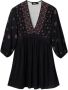 Desigual Zwarte V-hals jurk van 100% viscose Black Dames - Thumbnail 2