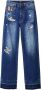 Desigual Blauwe Denim Jeans met Rits en Knoopsluiting Blue Dames - Thumbnail 1