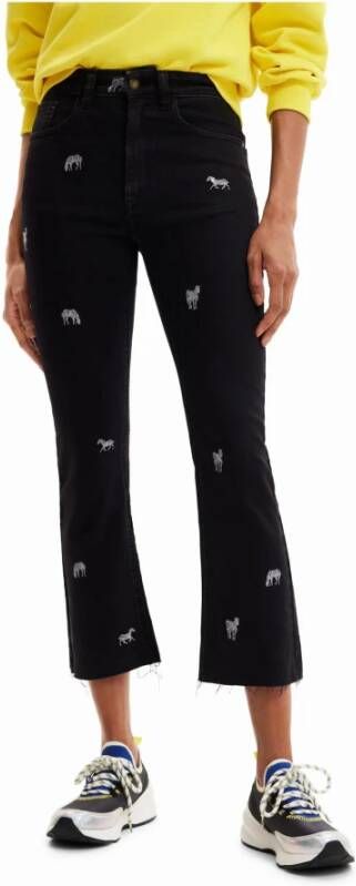 Desigual Women's Jeans Zwart Dames