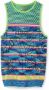 Desigual Groene Katoenen Tanktop met Contrasterende Details Multicolor Dames - Thumbnail 2