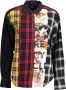 Desigual Lange mouwen shirt Italiaanse kraag contrastdetails Multicolor Dames - Thumbnail 1