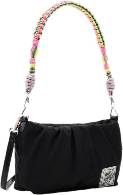 Desigual Zwarte schoudertas voor dames met afneembare handgreep Black Dames - Foto 3