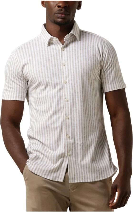 Desoto Beige Gestreept Business Overhemd Multicolor Heren - Foto 4