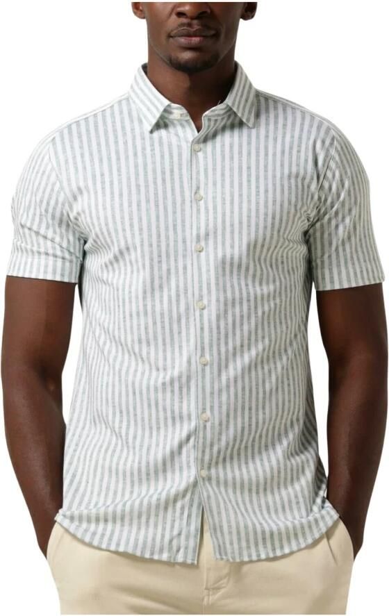 Desoto Groen Gestreept Zakelijk Overhemd Multicolor Heren - Foto 4