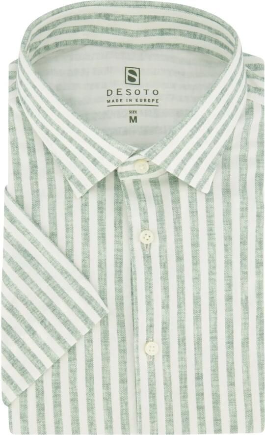 Desoto Groen Gestreept Zakelijk Overhemd Multicolor Heren - Foto 3