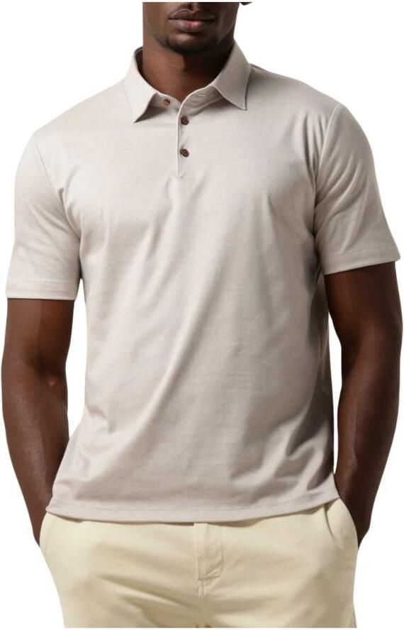 Desoto Heren Polo & T-shirts Kent Stijl Beige Heren - Foto 3