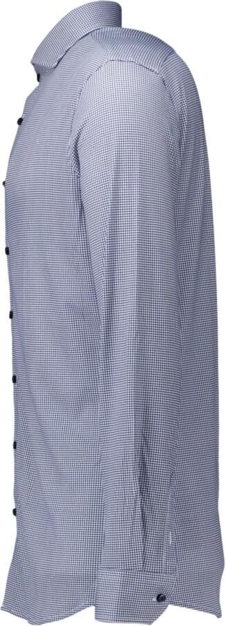 Desoto Overhemd Lange Mouw Essential Overhemd Hai Piqué Pied De Poule Blauw - Foto 8