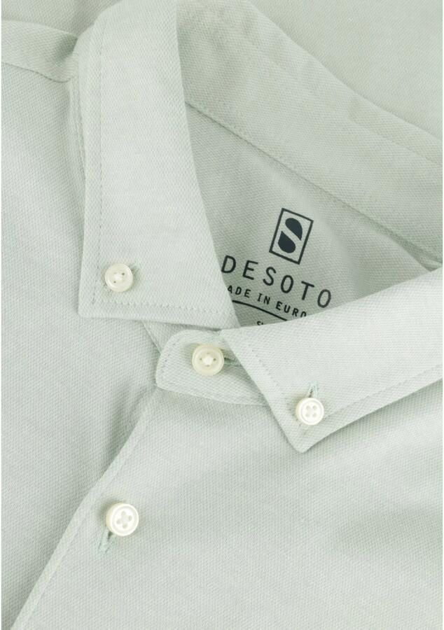 Desoto Moderne Bd Heren Casual Overhemd Groen Green Heren - Foto 2