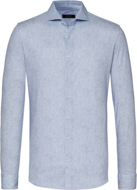 Desoto luxe lijn Overhemd slank Blauw Heren