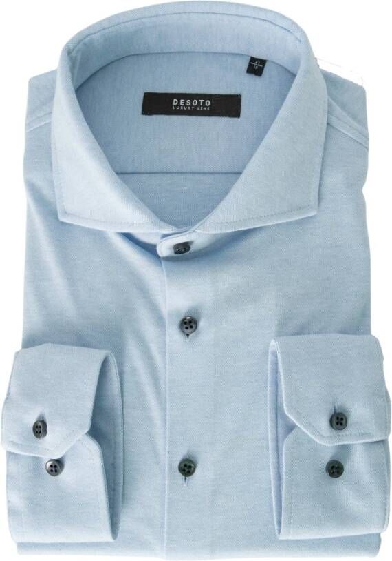 Desoto Luxury overhemd blauw 30008-30 507 Blauw Heren