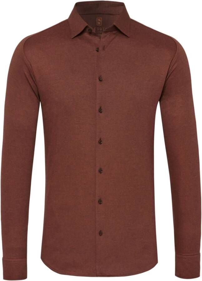 Desoto Oranje Overhemdjurk van Katoen Slim Fit Orange Heren