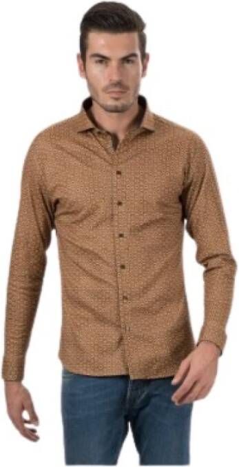Desoto Overhemd Bruin Heren