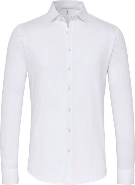Desoto Overhemd Strijkvrij Wit Heren