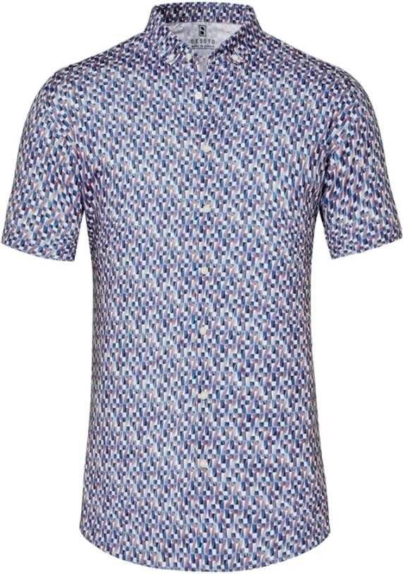 Desoto Short Sleeve Overhemd Print Multicolour - Foto 1