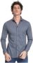 Desoto woad Overhemd Blauw Heren - Thumbnail 1