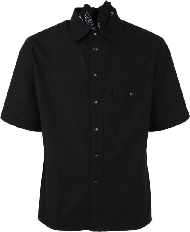Destin Short Sleeve Shirts Zwart Heren