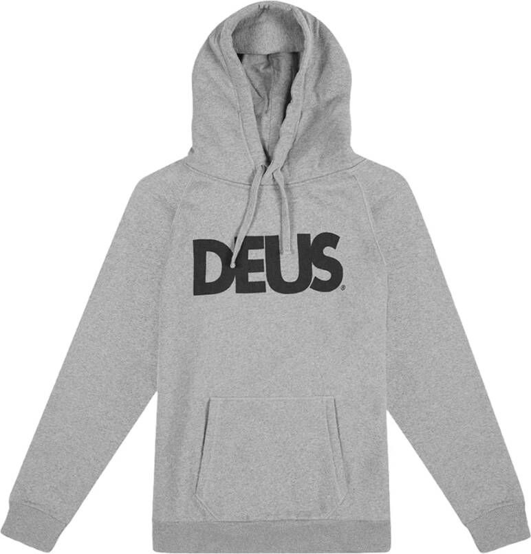 Deus Ex Machina All Caps Hoodie Gray Heren