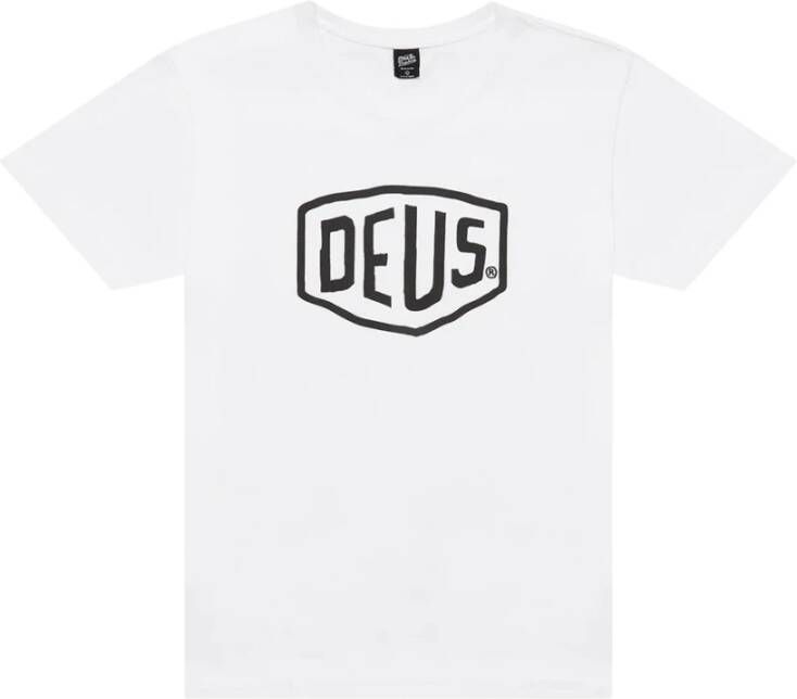 Deus Ex Machina Schild T-shirt Wit Heren