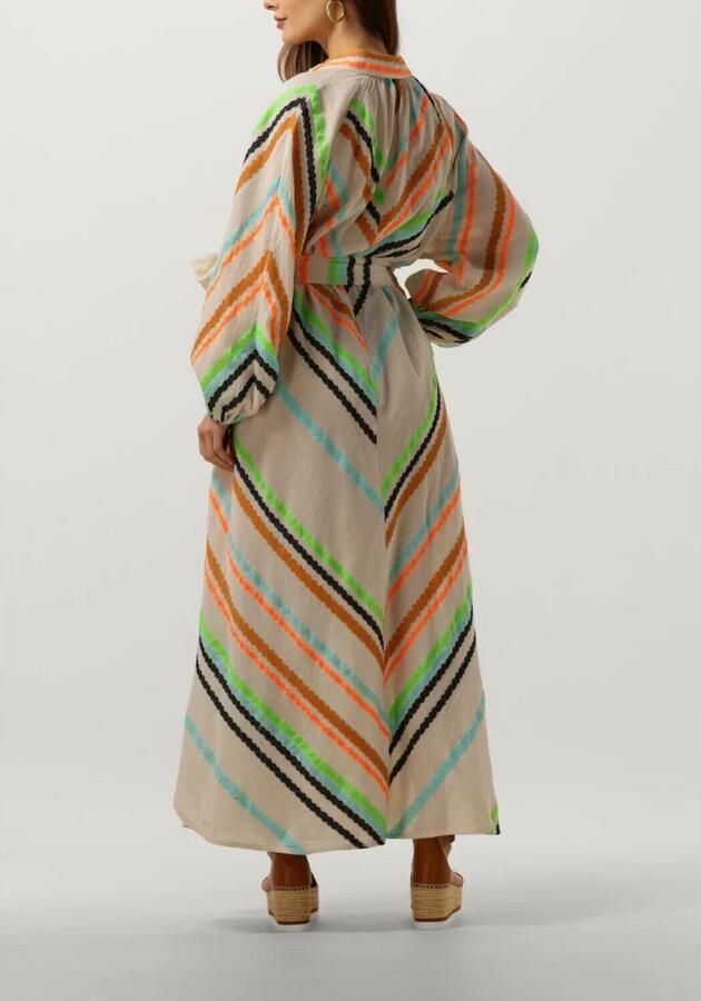 Devotion Maxi Jurk Opsianos Witte Kleur Multicolor Dames - Foto 2