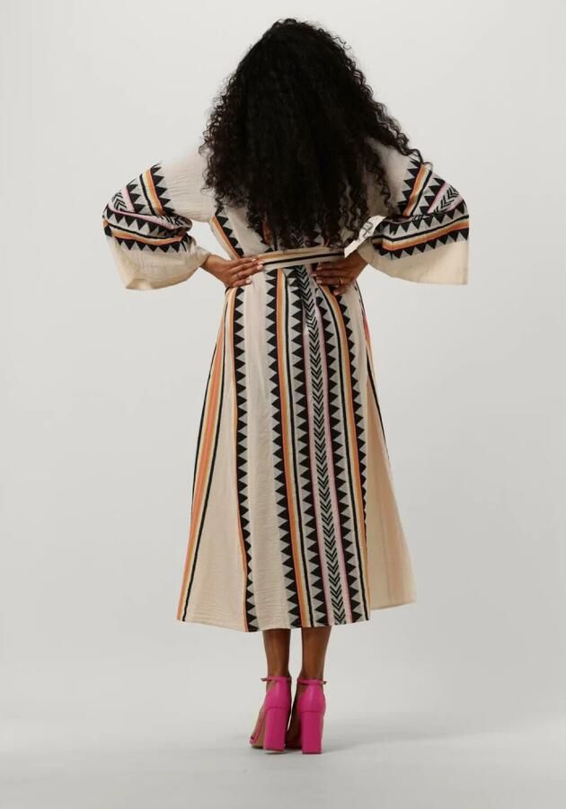 Devotion Midi Jurk Porto Pefko Wit Multicolor Dames - Foto 2