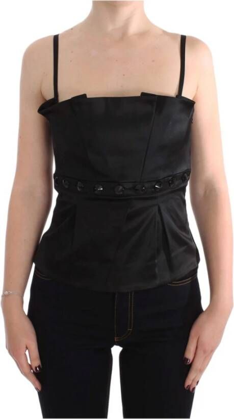 D.Exterior Black Tank Party Evening Top Blouse Zwart Dames