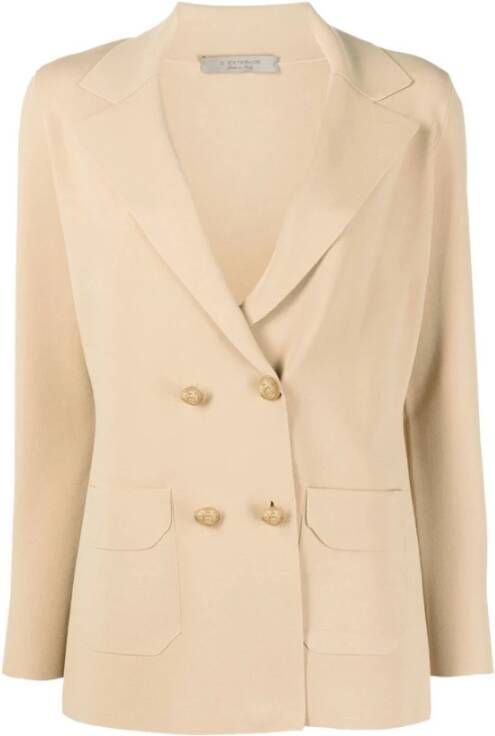 D.Exterior Blazerjas Beige Dames