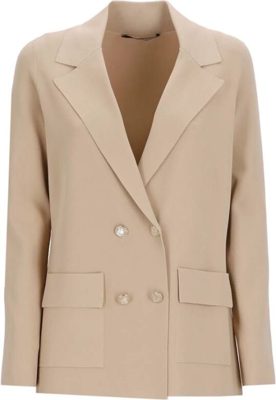 D.Exterior Blazers Beige Dames