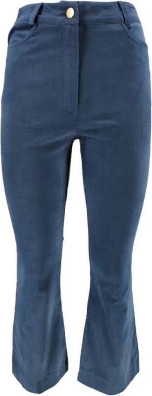 D.Exterior Brede broek Blauw Dames