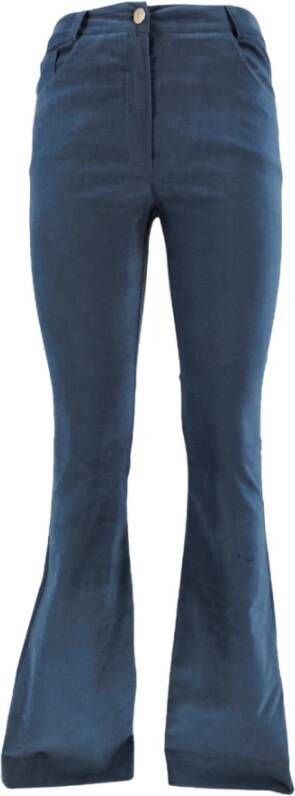 D.Exterior Brede broek Blauw Dames