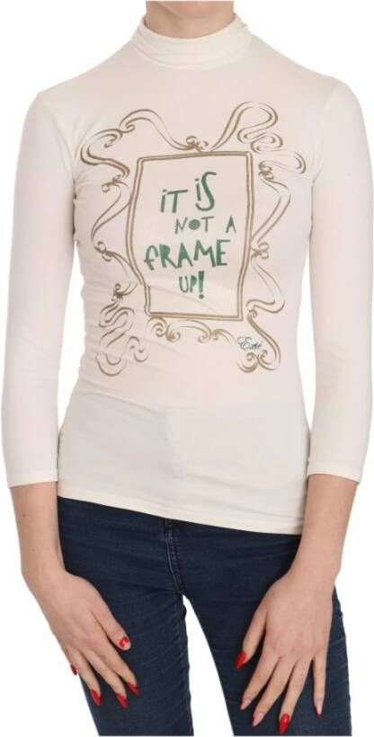 D.Exterior Crew Neck It Is Not A Frame Up! Print Blouse Wit Dames