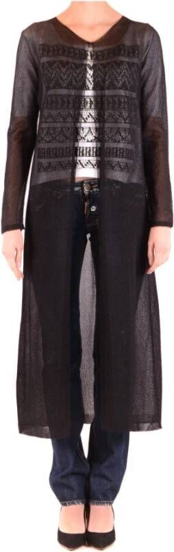 D.Exterior Gebreide kleding Zwart Dames