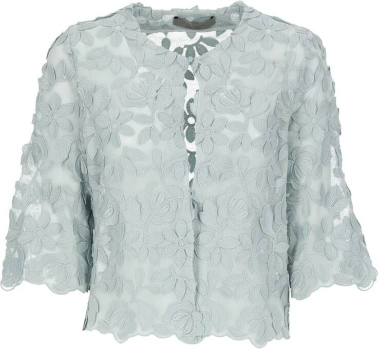 D.Exterior Light Jackets Blauw Dames