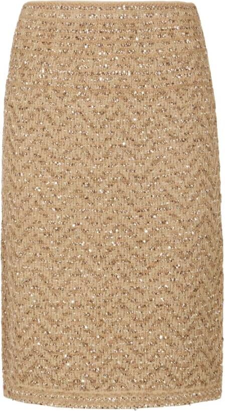 D.Exterior Pencil Skirts Beige Dames