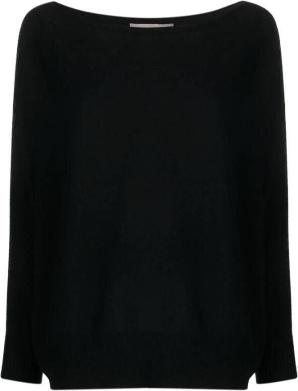 D.Exterior Round-neck Knitwear Zwart Dames